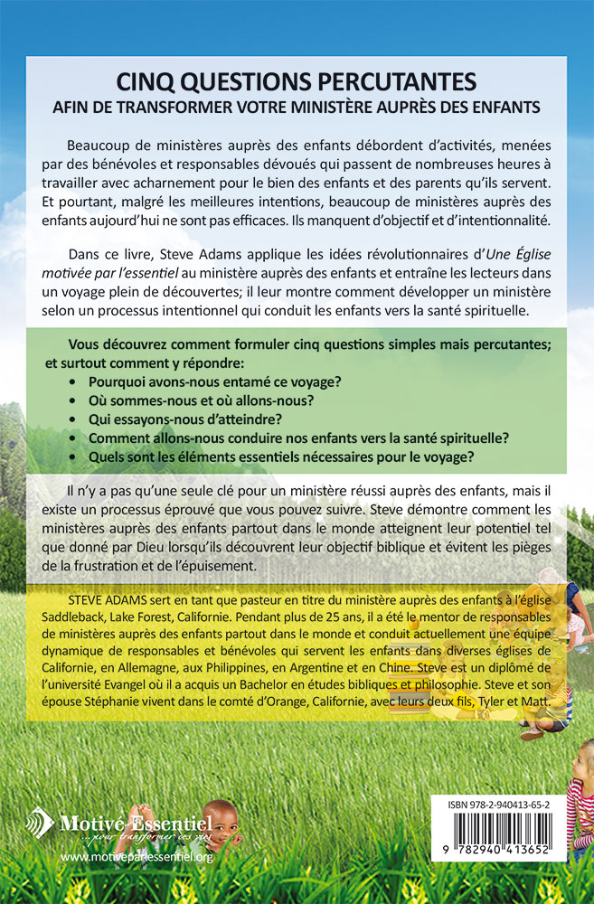 Un ministère motivé par l'essentiel auprès des enfants