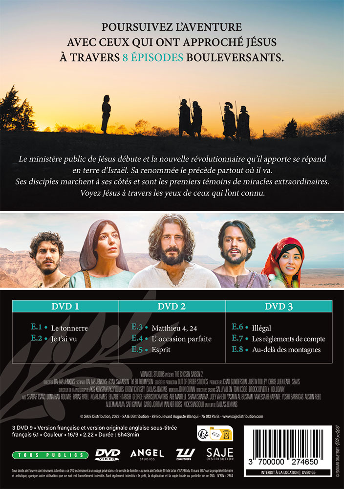 DVD The Chosen - saison 2