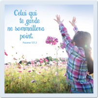 Céramique à suspendre - Celui qui te garde ne sommeillera point... 10 x 10