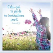 Céramique à suspendre - Celui qui te garde ne sommeillera point... 10 x 10