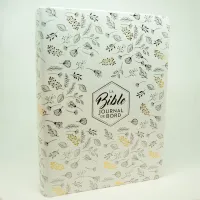 Bible SG21 Journal de bord souple Vivella blanc motifs dorés