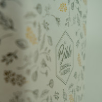 Bible SG21 Journal de bord souple Vivella blanc motifs dorés