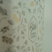 Bible SG21 Journal de bord souple Vivella blanc motifs dorés