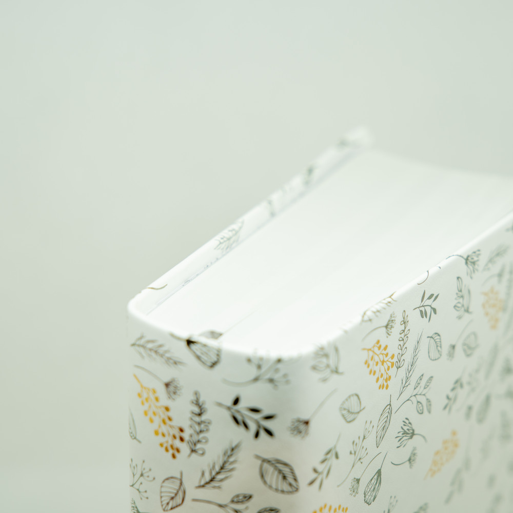 Bible SG21 Journal de bord souple Vivella blanc motifs dorés