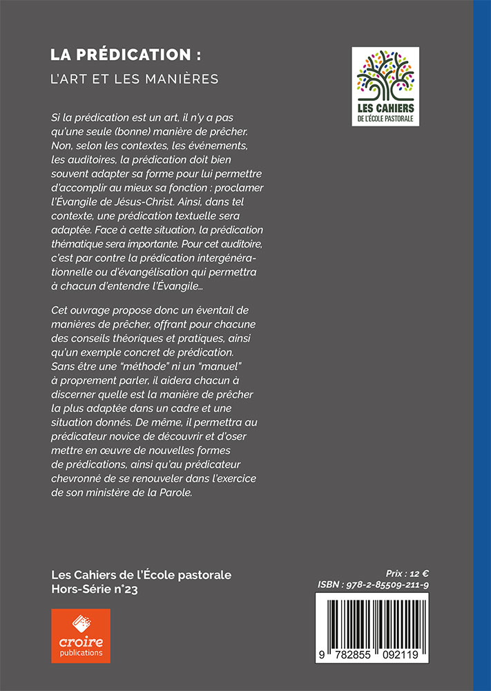 Prédication, La - L'art et les manières
