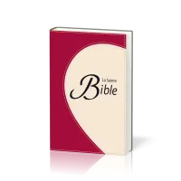 Bible Segond 1910 souple duo framboise/beige or