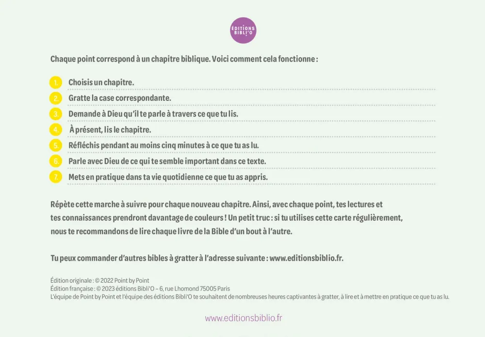 Bible à gratter