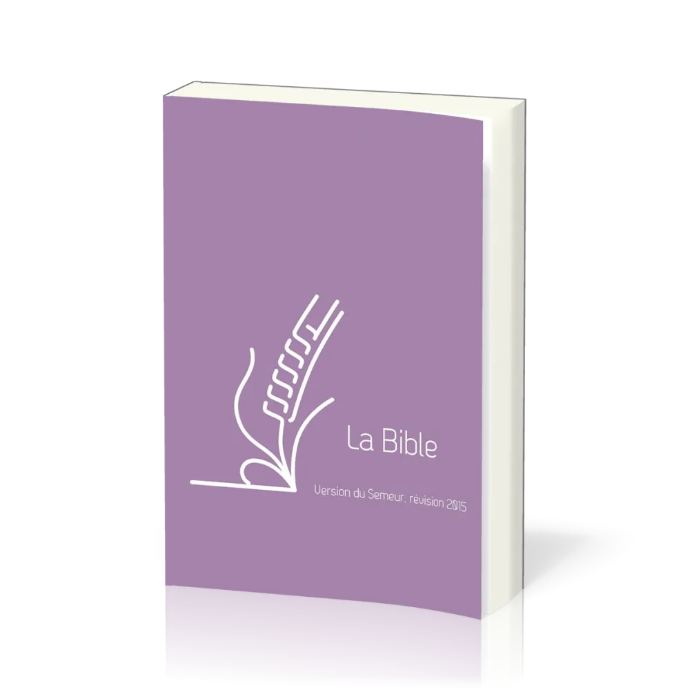 Bible Semeur mini souple mauve zip