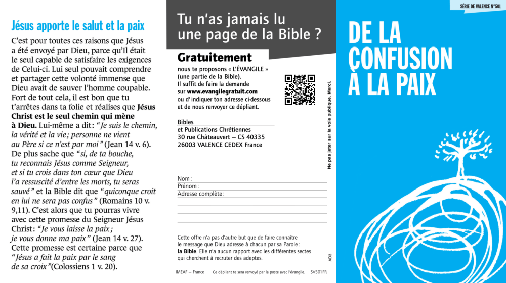 De la confusion à la paix