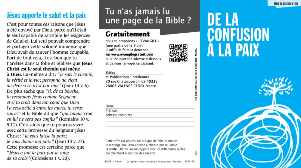 De la confusion à la paix