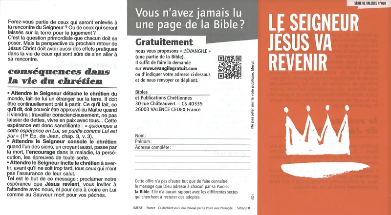 Le Seigneur Jésus va revenir