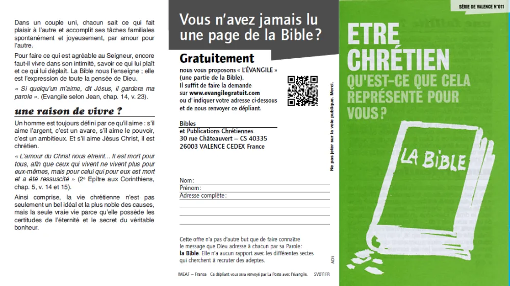 Etre chrétien - qu'est-ce que cela représente pour vous