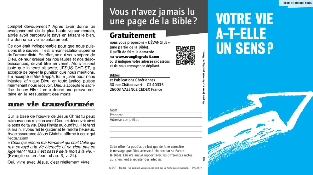 Ma vie a-t-elle un sens ?