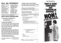 Faut-il faire confiance aux témoins de Jéhovah ?