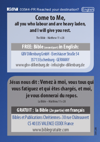 Objectif atteint ? Anglais - Français