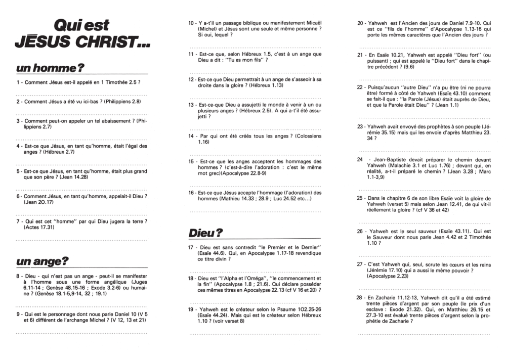 Qui est Jésus d'après la Bible ?