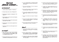 Qui est Jésus d'après la Bible ?