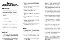 Qui est Jésus d'après la Bible ?