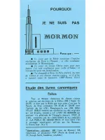 Pourquoi je ne suis pas mormon ?