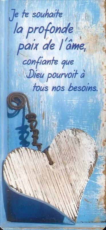 Marque-page magnet - Je te souhaite la profonde paix de l'âme...