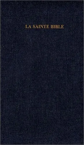 Bible Segond 1910 jeans or onglets zip