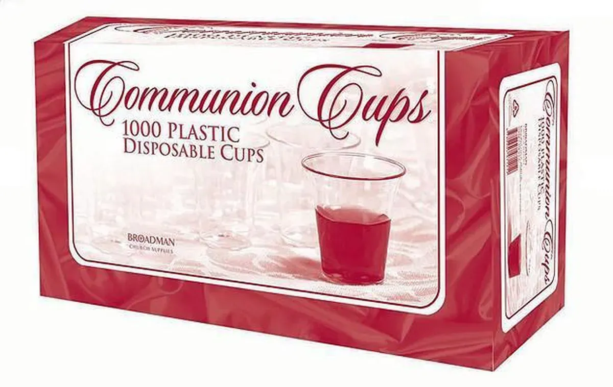 1000 verres sainte cène plastic