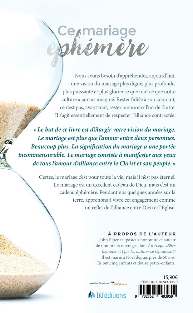 Ce mariage éphémère - Un reflet de l’alliance éternelle