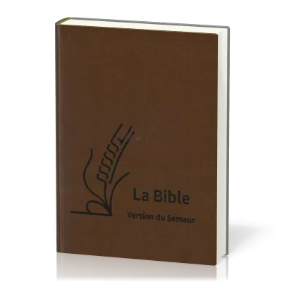 Bible Semeur gros caractères souple textile brun