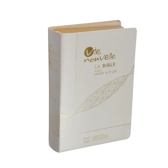 Bible SG21 Vie Nouvelle souple toile blanc or