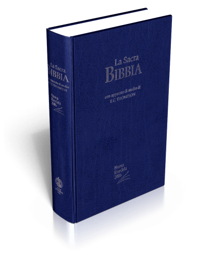 NR06 Sacra Bibbia Thompson Bleu