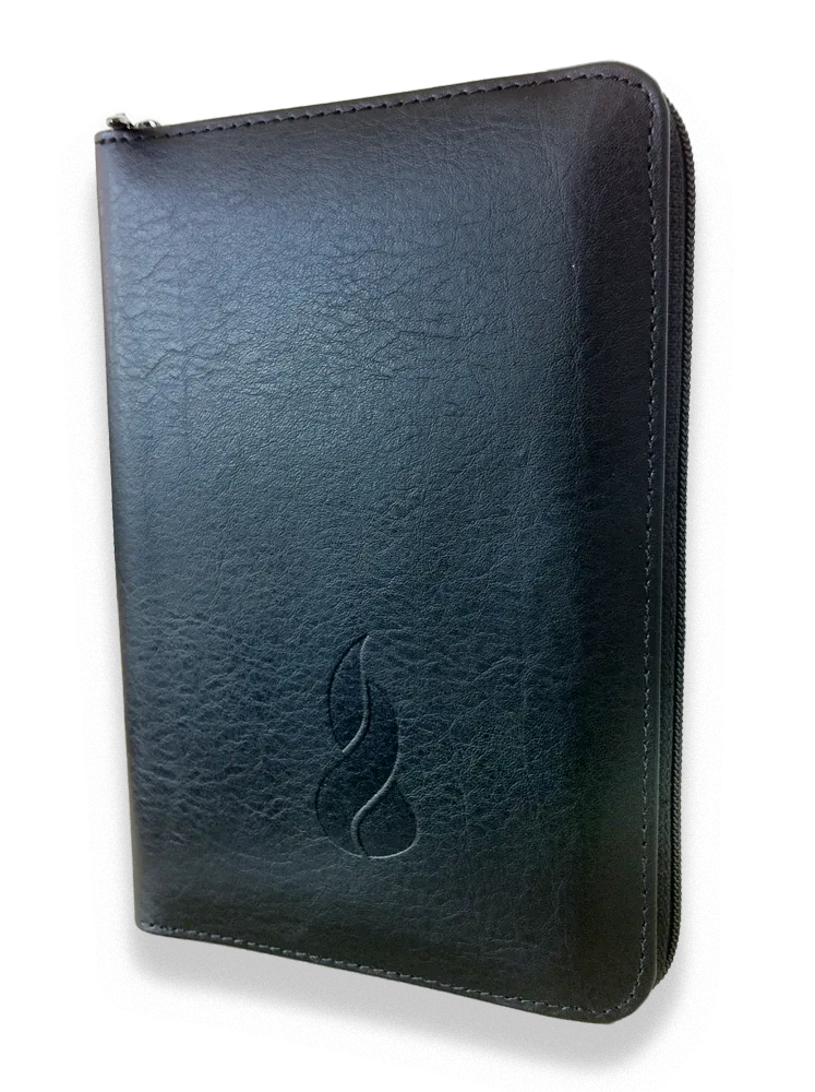 Bible NEG mini souple noir or zip