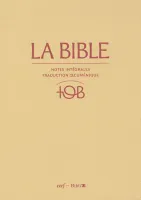 Bible TOB rigide grenat notes intégrales étui