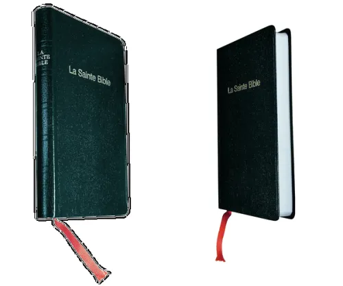 Bible Darby souple bleu/grenat