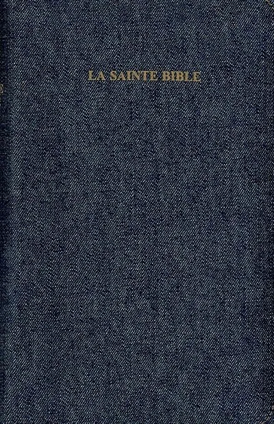 Bible Segond 1910 jeans onglets or zip