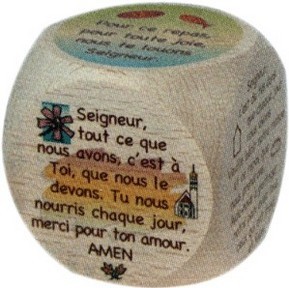 Mini de 6 prières du repas 5 cm