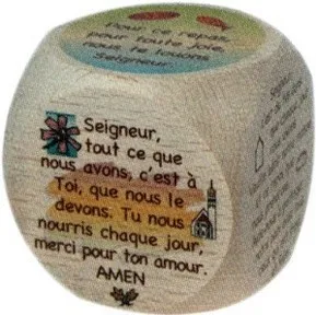 Mini de 6 prières du repas 5 cm