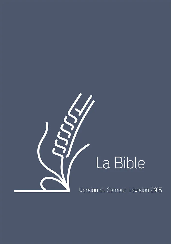 Bible Semeur rigide lin bleu