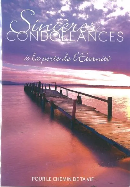 Livret sincères condoléances - A la portée de l'éternité