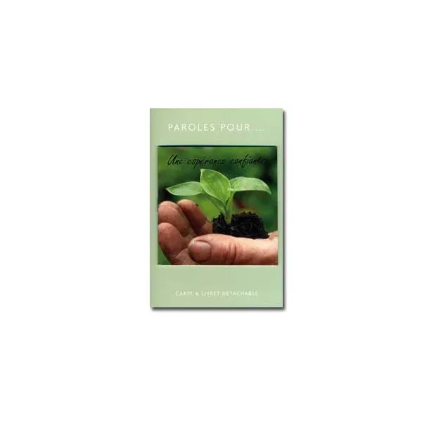 Paroles pour... une espérance confiante