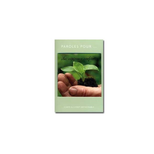 Paroles pour... une espérance confiante