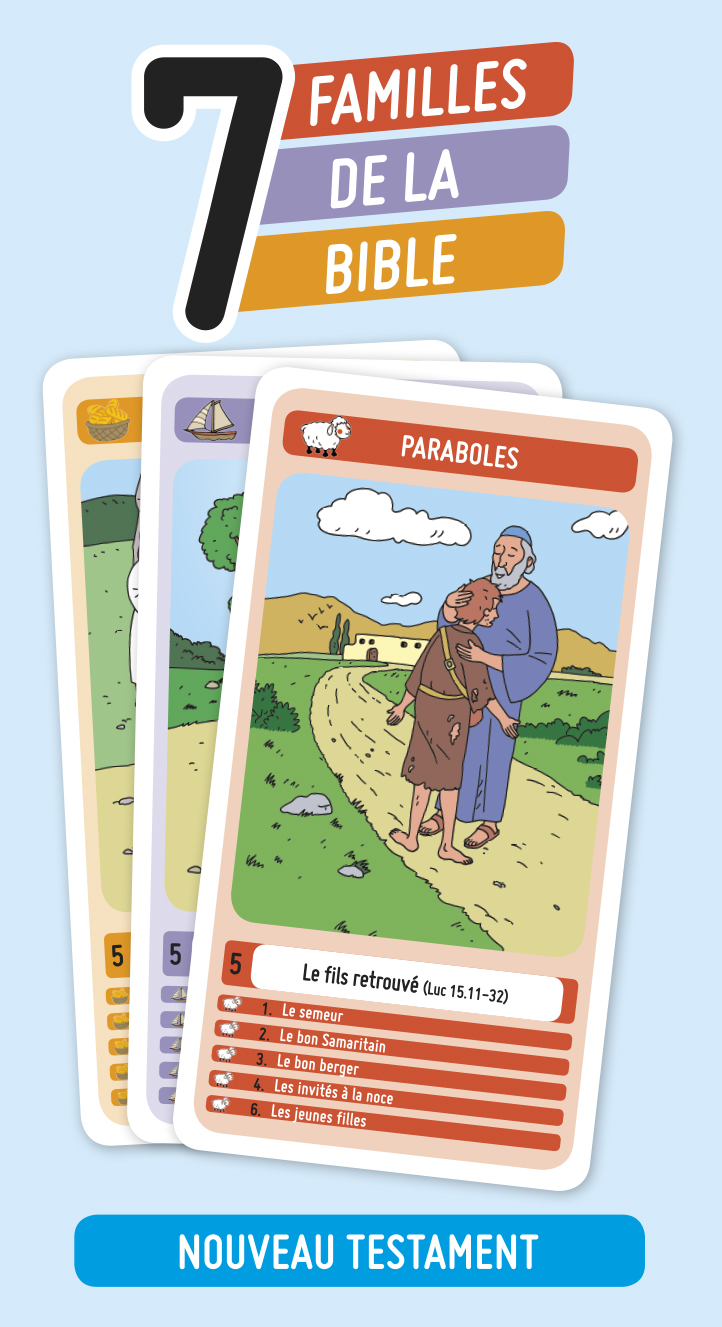 Jeu de 7 familles de la Bible - Nouveau Testament