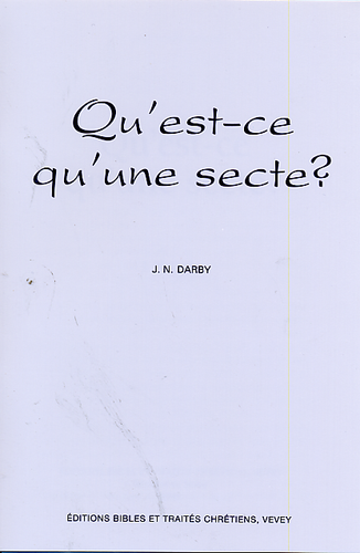 Qu'est-ce qu'une secte ?