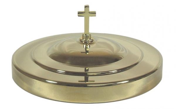 Couvercle assiette pain inox or