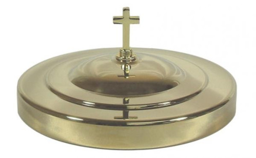 Couvercle assiette pain inox or