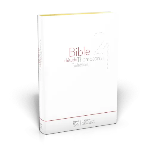 Bible SG21 Thompson souple blanc or