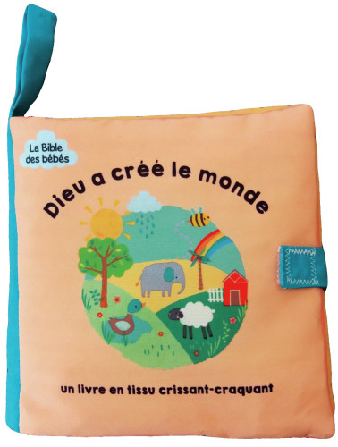 Dieu a créé le monde (livre en tissu)