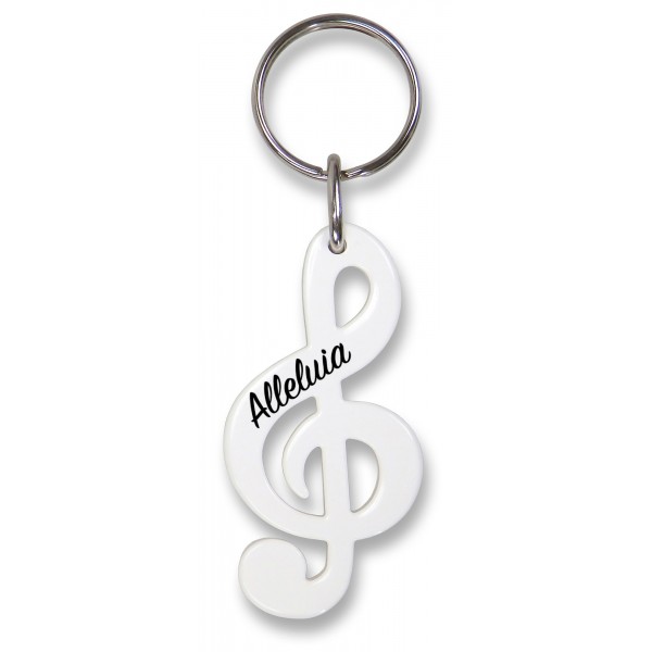 Porte-clés Clé de Sol rouge Alléluia