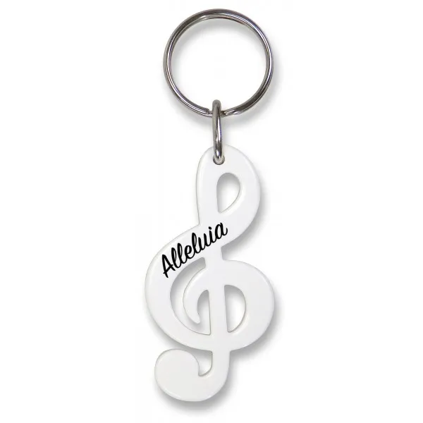 Porte-clés Clé de Sol rouge Alléluia