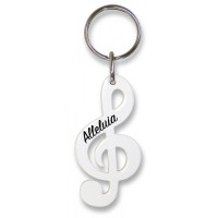 Porte-clés Clé de Sol rouge Alléluia