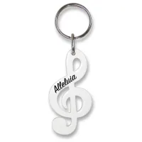 Porte-clés Clé de Sol rouge Alléluia